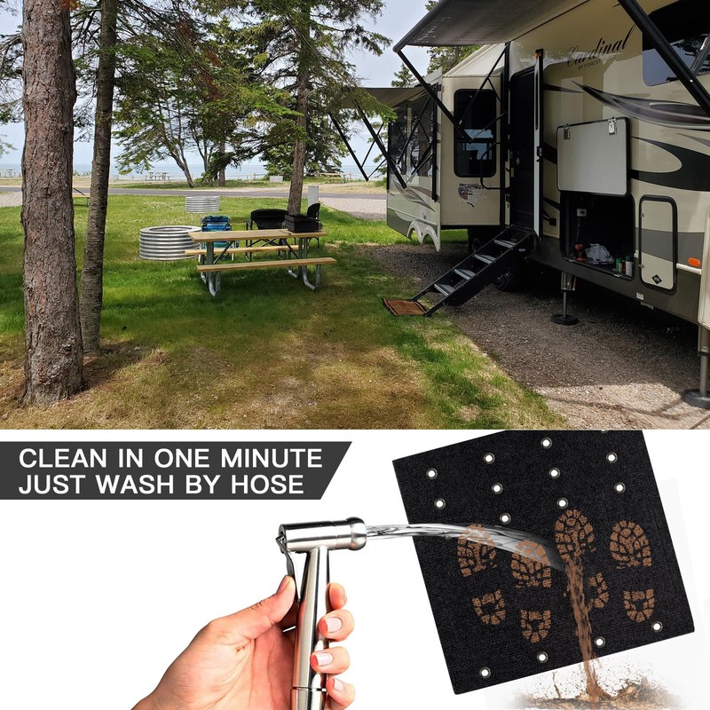 OKBA RV Step Covers,23" Wide Camper Step Cover for 8-11"