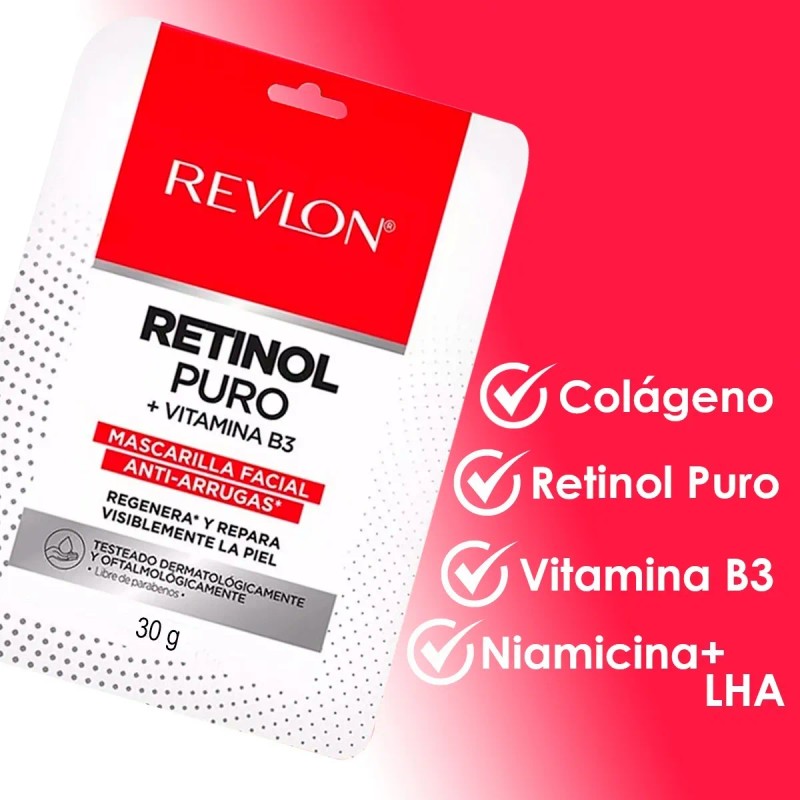 Mascarilla Facial Revlon Retinol Puro 30gr