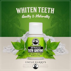 Uncle Harry’s Natural Products Tooth Powder, Save Your Teeth and Gums with 100% Natural Ingredients Pure Plant Essences, Fluoride Free, Gluten Free and Vegan, 1 Ounce