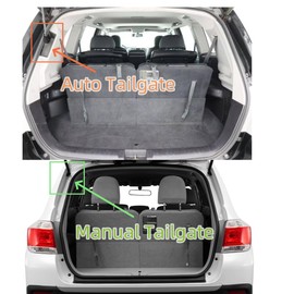 Okutech Retractable Cargo Cover Compatible with Toyota Highlander Manual Tailgate 2008-2013 Rear Privacy Screen Car Storage Trunk Luggage Tonneau Security Shade (Carbon Fiber Style)