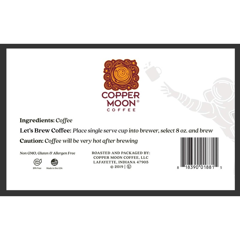 Copper Moon Single Serve Coffee Pods Compatible with Keurig K-Cup