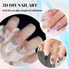 U-Shinein 6Pcs Nail Sculpting Gel,Non Wipe 3D Painting Nail Polish