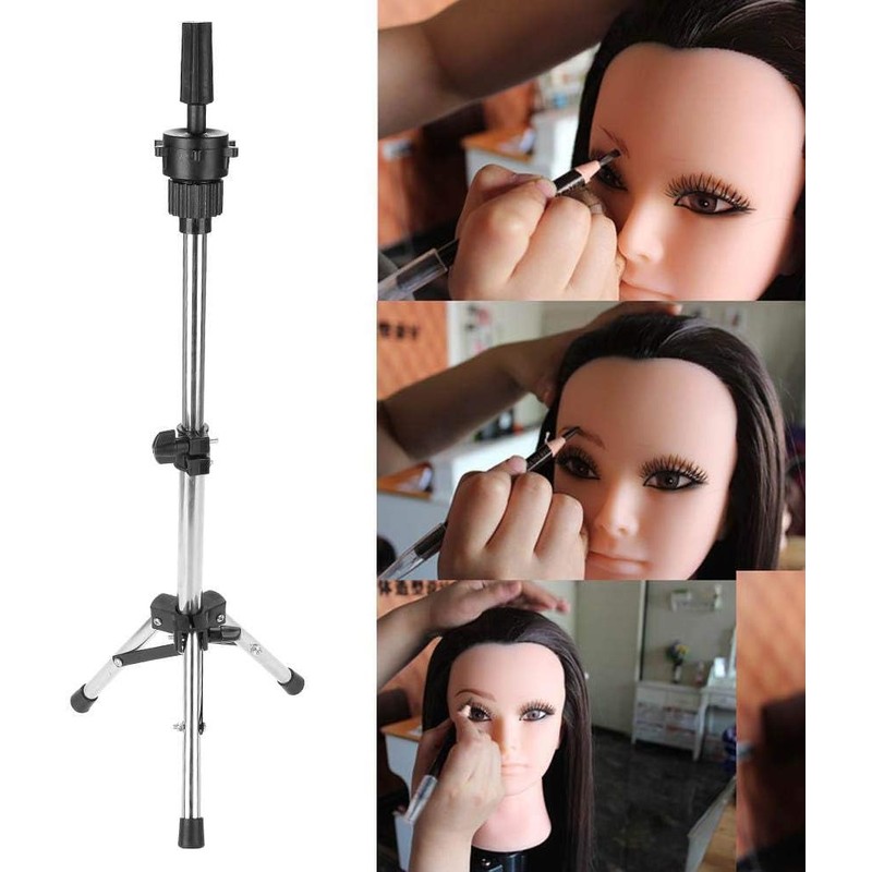 Semme Soporte para trípode Ajustable de maniquí de Cabello Profesional,