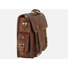 RAJERIYA Leather Messenger Bag for Men, 18 Inch Laptop, Vintage Handmade Leather Shoulder Satchel Bag, Full Grain Business Briefcase for Office/Work/Travel.