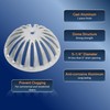 EquipmentBlvd FS-DS Aluminum Dome Strainer, Floor Sink Drain Cover for