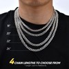 VNOX Silver Chain for Men Stainless Steel Necklace for Men