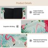 2 Pack Tissue Box Cover Holder, Flamingo Birds Rectangle Leather