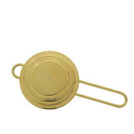Infusor de Té de Acero Inoxidable 304, Malla Ultrafina, Diseño Dorado con Tapa y Asas