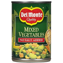 Del Monte Mixed Vegetables, No Salt Added, 14.5 Ounce (Pack of 12)