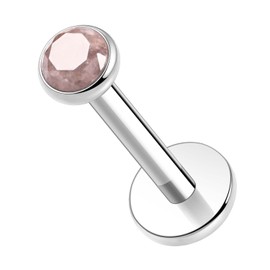 Labret Earrings with Internal Thread 16G Earrings with Flat Back Titanium Labret Stud Lip Stud Tragus Labret Jewellery Monroe Medusa Helix Stud Earrings Lobe Cartilage Conch Earrings 6 8 10 mm, Metal