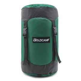 GoldCamp Compression Stuff Sack for Ultralight Sleeping Bag, Space Saving Gear with dust Flap, 65L Compression Stuff Sack, Waterproof, Camping, Travel, Outdoor, Backpacking (Dark Green, XXXL,65L)