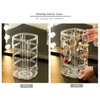 ROWNYEON Rotating Jewellery Organiser Jewellery Stand Acrylic 360°Rotating Display Earring