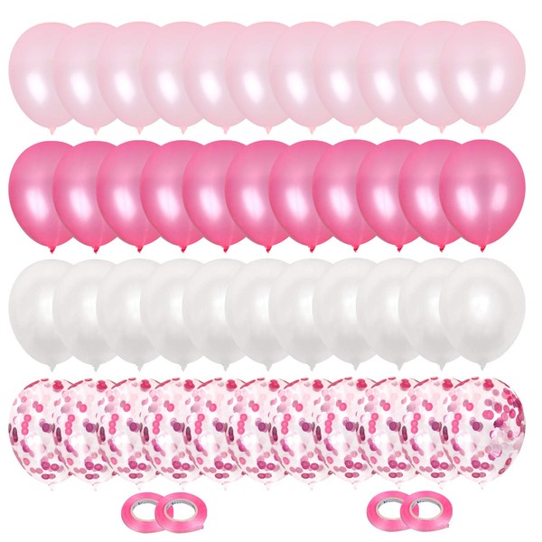 Camelize Balloons, Pack of 64 Pink Birthday Balloons, Party Decoration