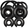 Range Kleen P1056RGE8 Style D Black Porcelain 4-Pack Drip Pans