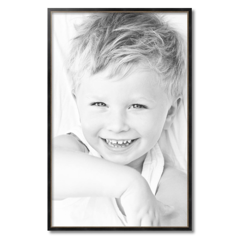 ArtToFrames 23x36 Inch Black Picture Frame, This 0.75 Inch Custom