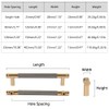 Pack of 4 Cabinet Handles, 128 mm Aluminium Alloy Kitchen
