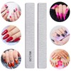 25 limas de uñas para uñas acrílicas, grano 80/120, limas