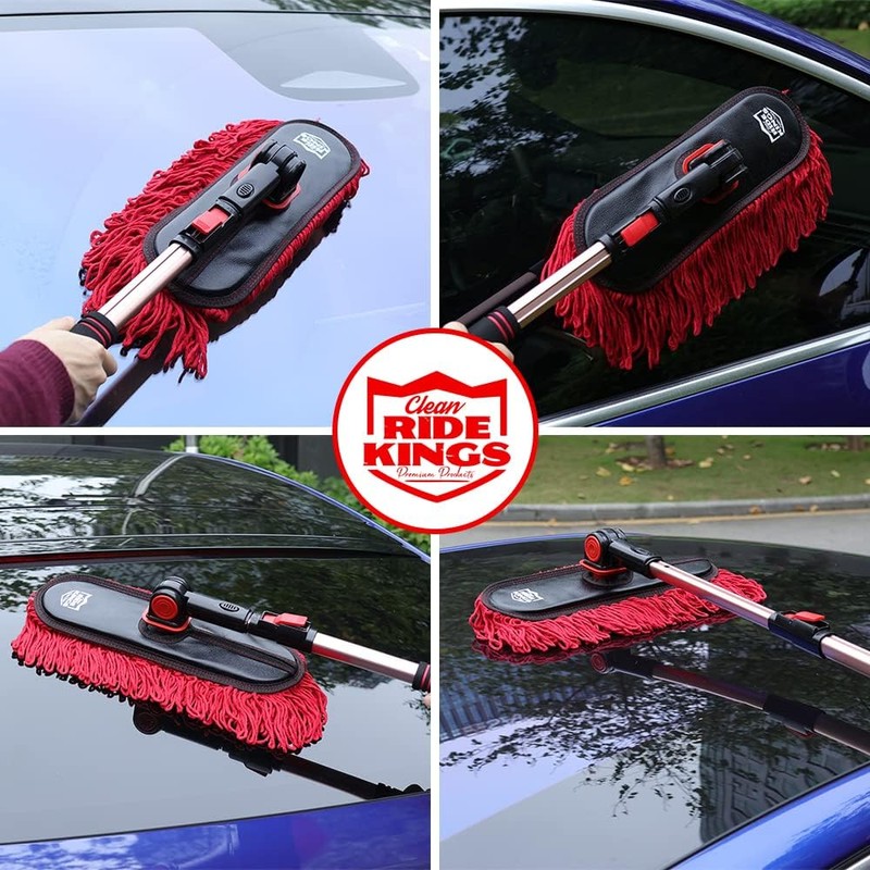 Car Duster Kit, Loop End, 3 Pcs | Telescoping handle
