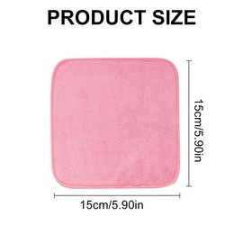 Pack of 4 Microfibre Make-Up Wipes for Make-Up, 15 x 15 cm Make-Up Remover Cloth, Terry Cloth Face Cloth, Reusable Make-Up Pads, Washable Face Cleansing Cloth, for Travel Erase Cosmetic