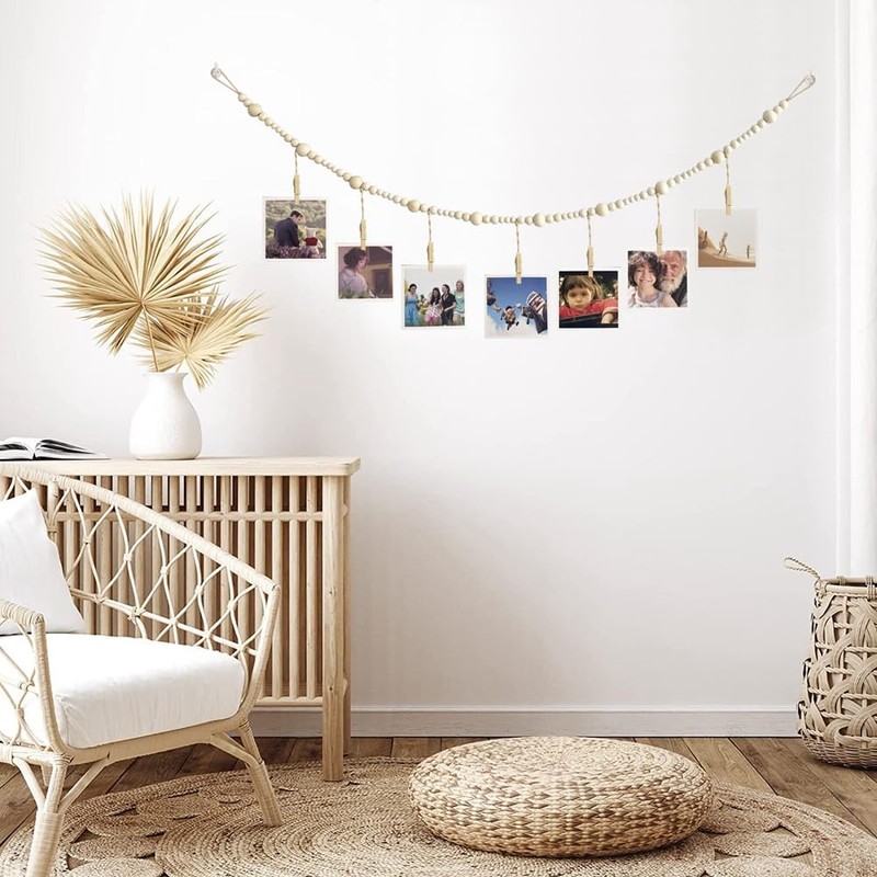 Futihana Boho 3 Piece Collage Garland Photo Frame with 7