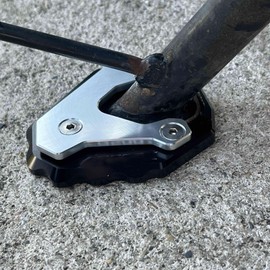 Midimttop For HO&N&DA CB500X CB 500X CB 500 X 2019-2024 Motorcycle CNC Kickstand Foot Side Stand Extension Pad Support Plate Enlarge Stand (Black)