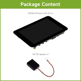 Waveshare ESP32-S3 3.5inch Capacitive Touch Display, 320x480 IPS, 262K Colors, Camera Interface, Supports Wi-Fi & Blue-T 5, ESP32 Development Board with Display