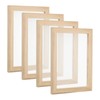 PATIKIL 25 x 19cm A5 Wood Paper Making Screens 4pcs