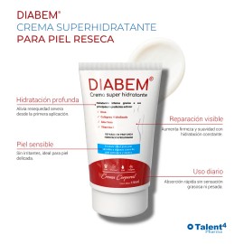 Crema Super Hidratante | Diabem | Para Piel Extra Seca 110ml Bergamota