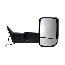 AutoShack Passenger Towing Mirror Power Black Textured Heated Manual Folding Replacement for 2015-2018 Ram 1500 2500 2016-2018 Ram 3500 2019 Ram 1500 Classic 3.6L 5.7L 6.4L 6.7L 4WD RWD KAPCH1321350