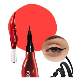 Delineador Lápiz Para Ojos Impermeable Quanna Eyeliner Pen Líquido Punta De Plumón Semimate Larga Duración 24hr Resistente Al Sudor Antimanchas Con Cerdas Suaves Secado Rápido Cosméticos De Maquillaje