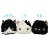 シナダグローバル もちねこ もちもち巾着 ハチワレ M MONK-0200H