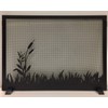Design Specialties Fireplace Screen Pond Design (Textured Black, Small)