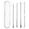 Extractor de Puntos Negros y Espinillas Acero Inoxidable con Estuche,