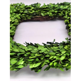 Tradingsmith Preserved Boxwood Square Wreath - 17"