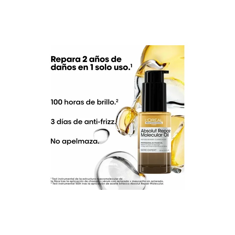 Kit Loreal Absolut Repair Mol Pre Trat Leave Serum Oil