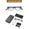 OKH Rechargeable Reading Glasses with Lights, Anti Blue Light Lens,