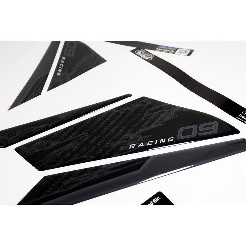 Tankpad Knee-Pad Sticker Compatible with Yamaha MT-09 Teck Black 2024