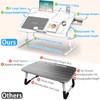 HETTHI Laptop Bed Desk, Adjustable Laptop Lap Desk with Drawer,