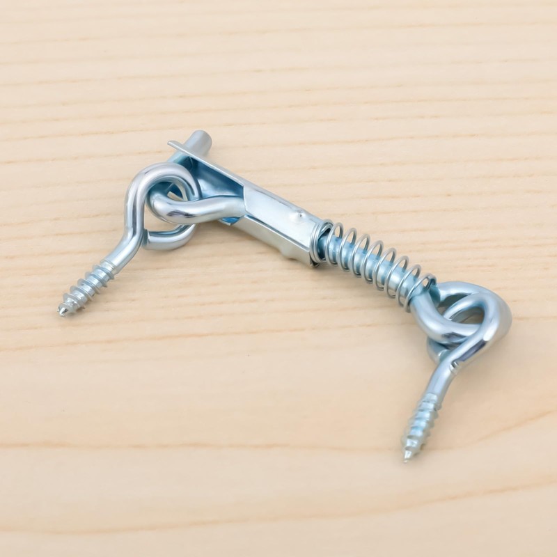 Safety Hook and Eye Latch, 6PCS Stainless Steel Spring Hook