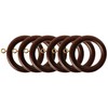 Swish Wooden Curtain Pole Rings Pack of 6 Cherry Effect