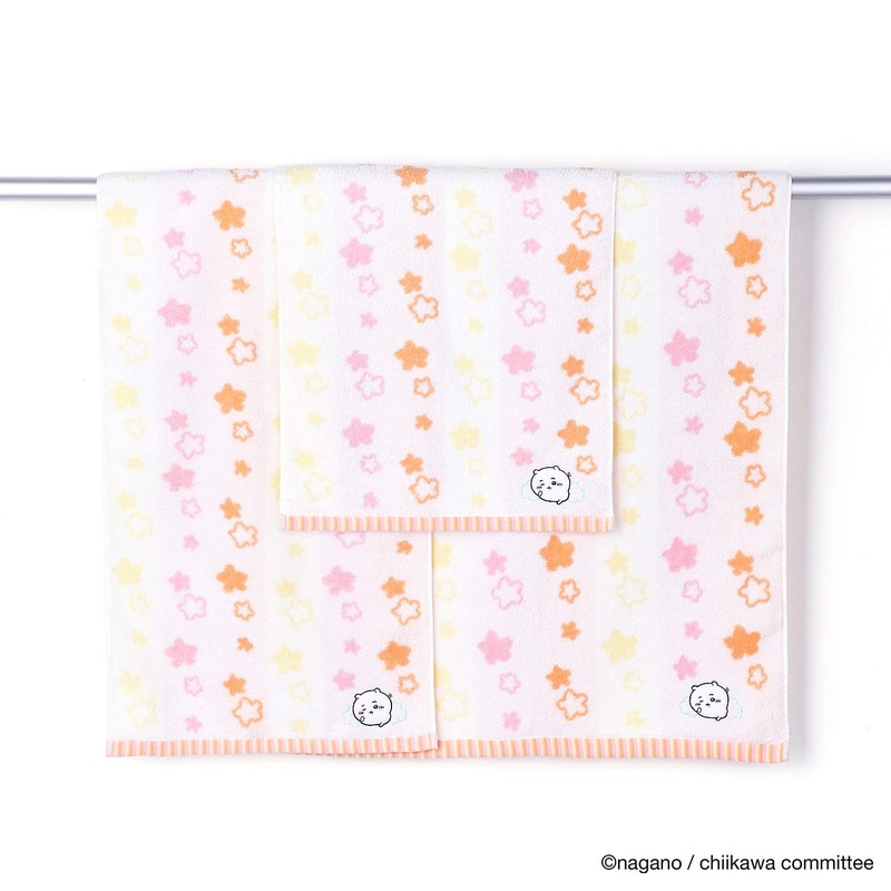 Chiikawa Pop Star Slim Bath Towel, Orange, Pile, Cute, 41-1103180,