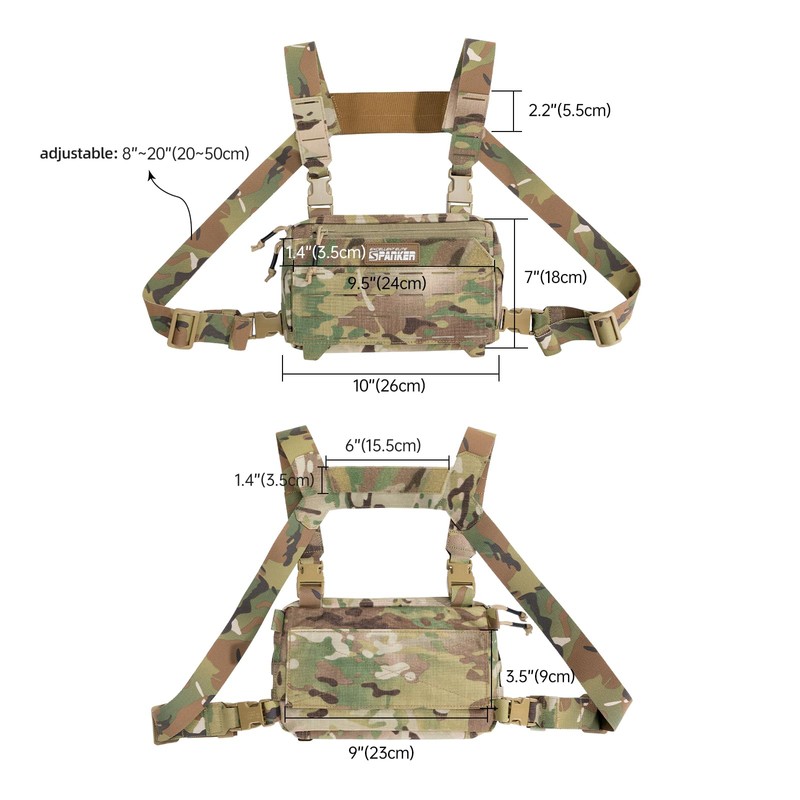 EXCELLENT ELITE SPANKER Men Tactical Chest Rig Bag Military Vest