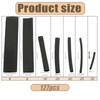KUOXAN 127 Pcs Heat Shrink Tubing Shrink Tubing Heat Shrink