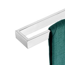 KOKOSIRI Towel Holder Chrome Bath Towel Bar Rack 20-Inch Kitchen Holder Polished Stainless Steel for Bathroom Hardware Wall Mounted, 1 Pack B4008CH-L20