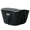 SAGISAKA 34280 Fashion Basket Cover for Bicycles, Back Cage, Black
