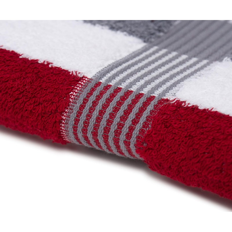 Gözze - New York Striped Hand Towels, Set of 2,