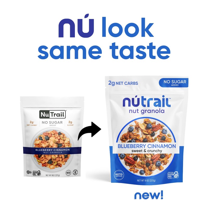 NuTrail Nut Granola, Variety Pack, No Sugar Added, Gluten Free,