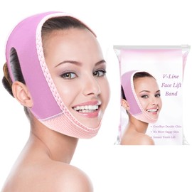 Chin Strap for Sleeping and Double Chin Reduction – Face Lifting Band for Women & Men, V Line Slimming Strap for Night Use, Adjustable and Comfortable Jawline Tightening Wrap