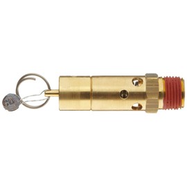 Control Devices SF50-1A150 SF Series Brass ASME Safety Valve, 150 psi Set Pressure, 1/2" Male NPT
