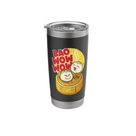 Bao Wow Wow Baozi Chinese Food Dim Sum Asian Steamed Buns Stainless Steel Insulated Tumbler